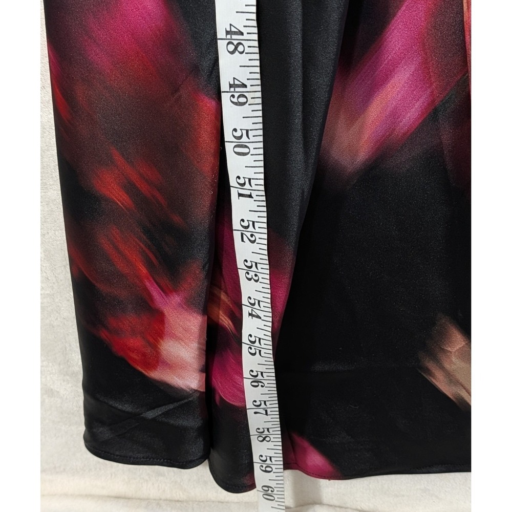 Steve Madden Lara Satin Maxi Dress XS Black Floral Cocktail Party Event Occasion - Picture 10 of 11